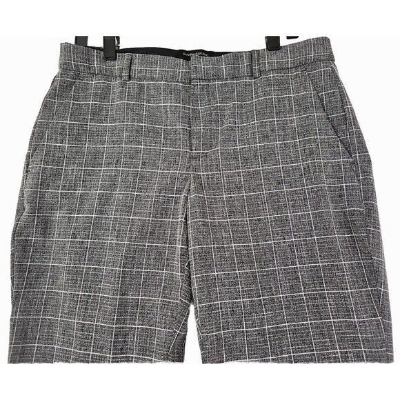 Banana Republic ~Women Size 10~ Gray Plaid Print "Avery" Ankle Pants Stretch. - Picture 6 of 12
